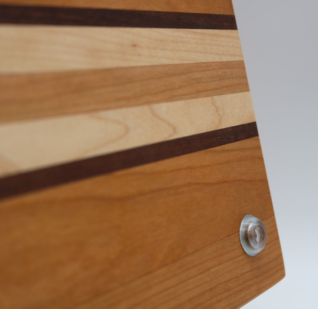 Handmade Cherry Cutting Board with Walnut/Maple Accent