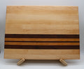 Handmade Maple Cutting Board with Walnut/Cherry/Purple Heart Accent