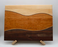 Handmade Maple/Cherry/Walnut Swirl Cutting Board