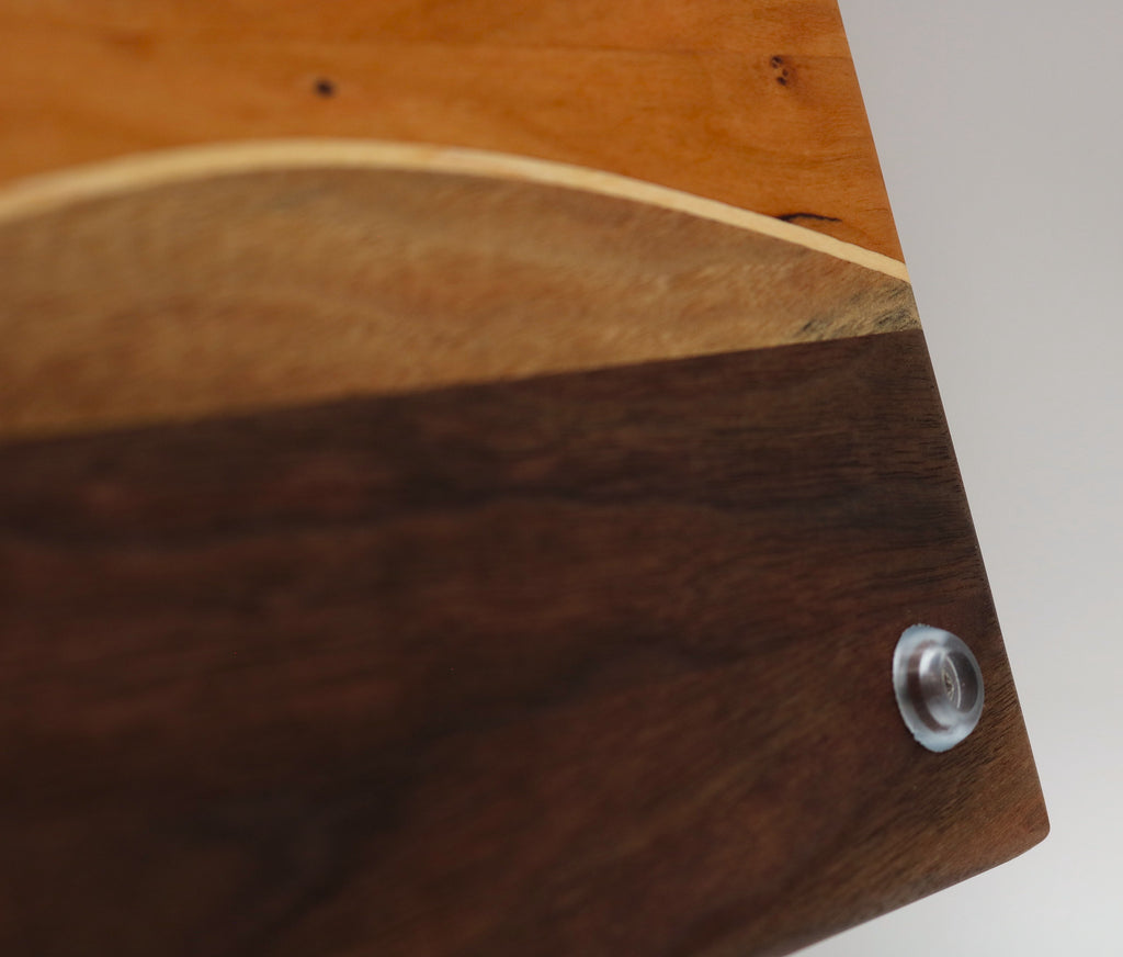 Handmade Maple/Cherry/Walnut Swirl Cutting Board