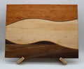 Handmade Cherry/Maple/Walnut Swirl Cutting Board