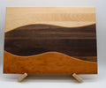 Handmade Maple/Walnut/Cherry Swirl Cutting Board