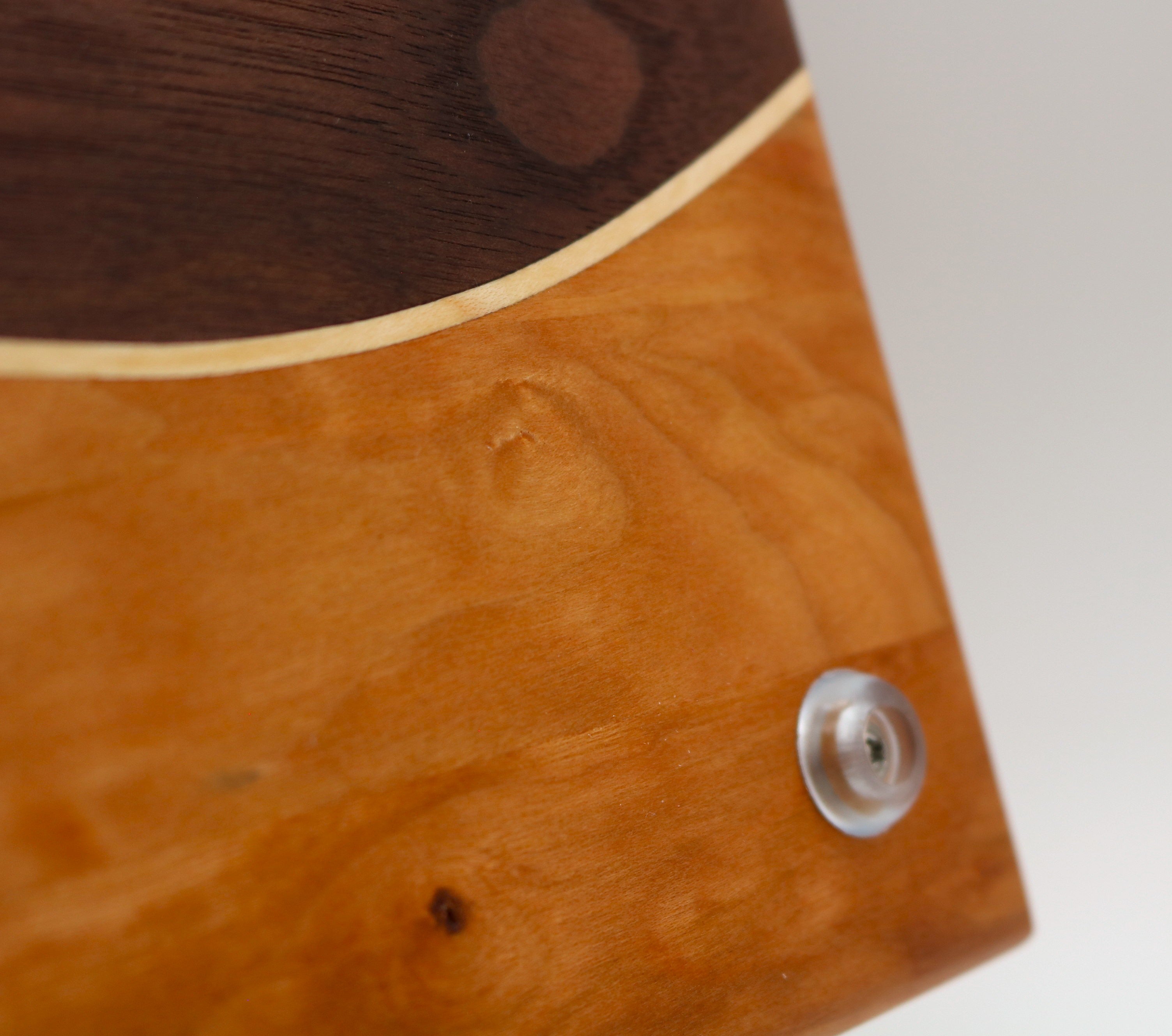 Handmade Maple/Walnut/Cherry Swirl Cutting Board