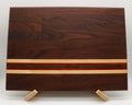 Handmade Walnut Cutting Board with Maple/African Padauk Accent
